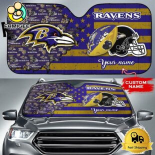 NFL Baltimore Ravens Gridiron Glory Custom Auto Sun Shade