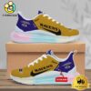 NFL Baltimore Ravens Team Logo Custom Women's Rainbow Atmospheric Cushion Running Shoes