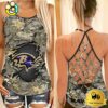 NFL Baltimore Ravens Women’s Camo Custom Criss Cross Back Tank Top