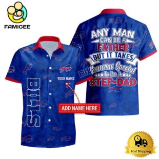 NFL Buffalo Bills Special To Be A Step Dad Father's Day Custom Hawaiian Shirt