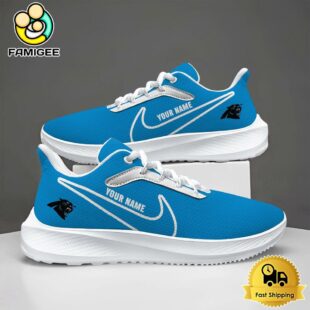 NFL Carolina Panthers Custom Lightweight Running Shoes For Sports Fans