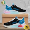 NFL Carolina Panthers Team Logo Custom Women's Rainbow Atmospheric Cushion Running Shoes