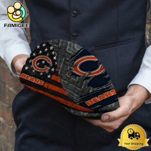 NFL Chicago Bears American Flag Custom Jeff Cap