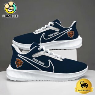 NFL Chicago Bears Lightweight Custom Fan Running Shoes