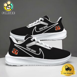 NFL Cincinnati Bengals Personalized Athletic Running Shoes For Fans