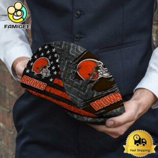 NFL Cleveland Browns American Flag Custom Jeff Cap