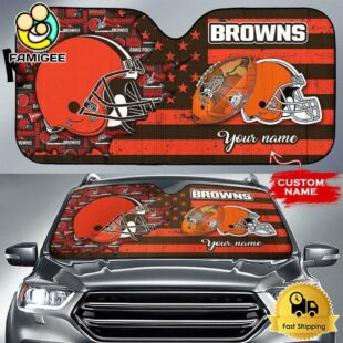 NFL Cleveland Browns Gridiron Glory Custom Auto Sun Shade