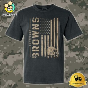 NFL Cleveland Browns Military Appreciation Flag T Shirt