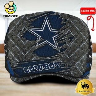 NFL Dallas Cowboys American Flag Custom Jeff Cap