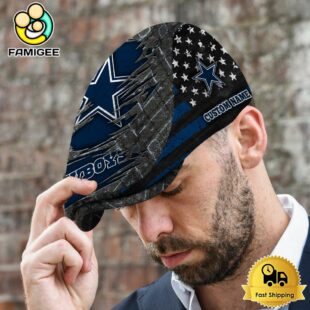 NFL Dallas Cowboys American Flag Custom Jeff Cap
