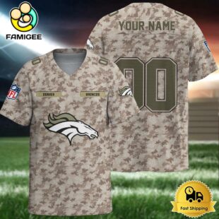 NFL Denver Broncos Military Appreciation Day Custom Football Jersey