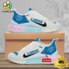 NFL Detroit Lions Team Logo Custom Women's Rainbow Atmospheric Cushion Running Shoes