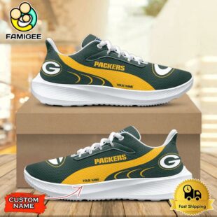 NFL Green Bay Packers Custom Name Mesh Running Shoes