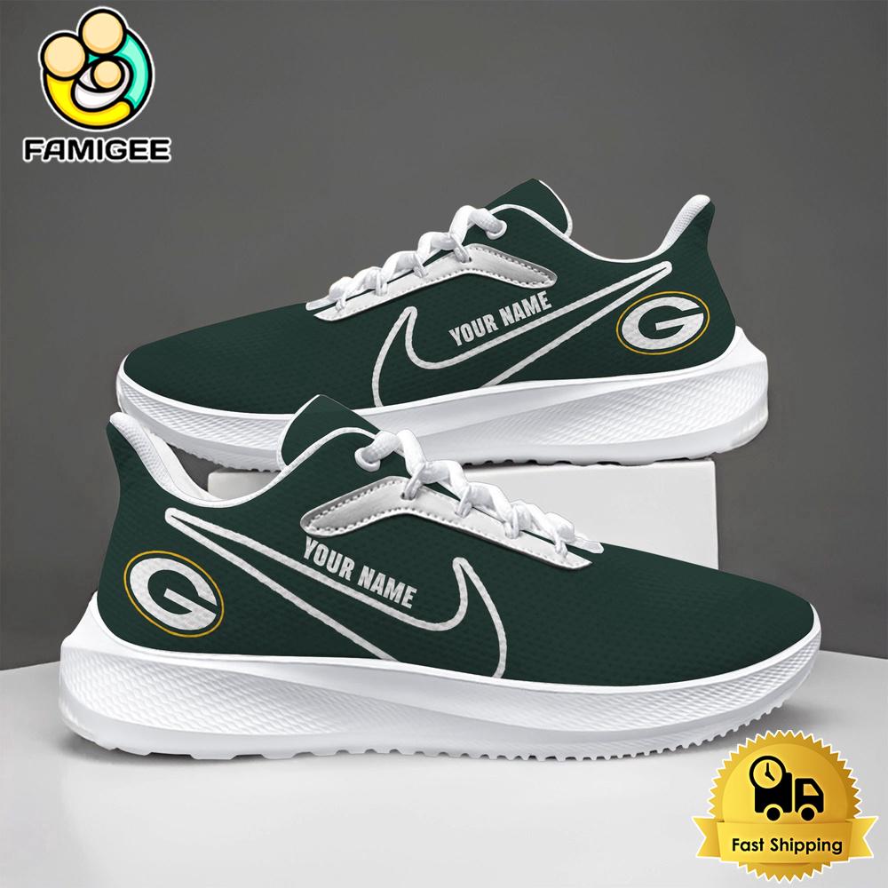 NFL Green Bay Packers Lightweight Custom Fan Running Shoes NFL Green Bay Packers Lightweight Custom Fan Running Shoes