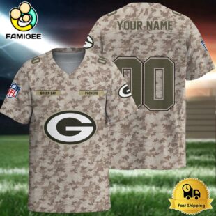 NFL Green Bay Packers Military Appreciation Day Custom Football Jersey