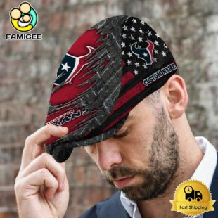 NFL Houston Texans American Flag Custom Jeff Cap