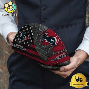 NFL Houston Texans American Flag Custom Jeff Cap