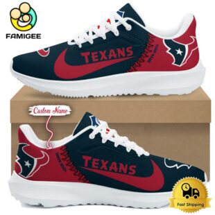 NFL Houston Texans Custom Lightweight Running Shoes For Sports Fans