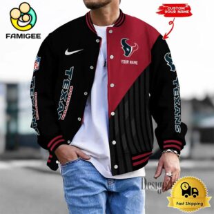 NFL Houston Texans Limited Edition Custom Name Baseball Jacket