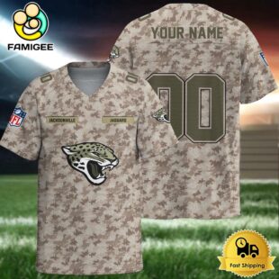NFL Jacksonville Jaguars Military Appreciation Day Custom Football Jersey