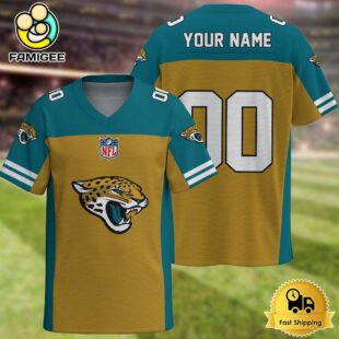 NFL Jacksonville Jaguars New Logo 2025 Custom Football Jersey