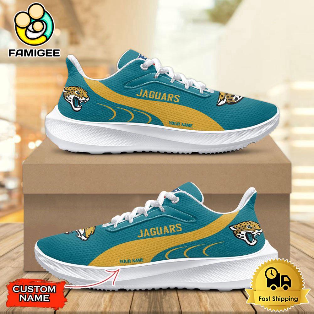 NFL Jacksonville Jaguars Personalized Athletic Running Shoes For Fans NFL Jacksonville Jaguars Personalized Athletic Running Shoes For Fans