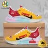 NFL Kansas City Chiefs Team Logo Custom Women's Rainbow Atmospheric Cushion Running Shoes