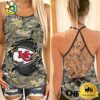 NFL Kansas City Chiefs Women’s Camo Custom Criss Cross Back Tank Top