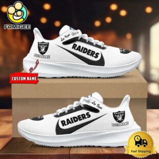 NFL Las Vegas Raiders Custom Lightweight Running Shoes For Sports Fans