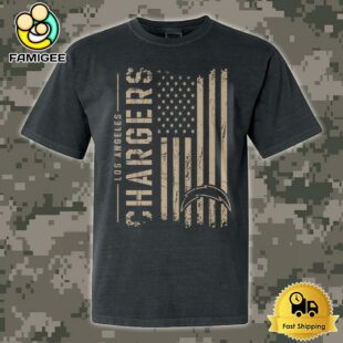 NFL Los Angeles Chargers Military Appreciation Flag T Shirt