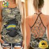 NFL Los Angeles Chargers Women’s Camo Custom Criss Cross Back Tank Top