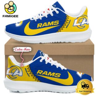 NFL Los Angeles Rams Custom Lightweight Running Shoes For Sports Fans