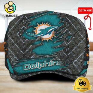 NFL Miami Dolphins American Flag Custom Jeff Cap