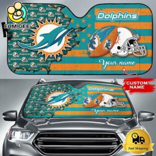 NFL Miami Dolphins Gridiron Glory Custom Auto Sun Shade