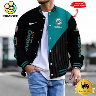 NFL Miami Dolphins Limited Edition Custom Name Baseball Jacket
