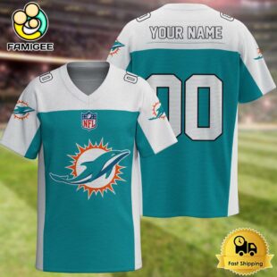 NFL Miami Dolphins New Logo 2025 Custom Football Jersey