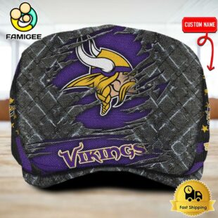 NFL Minnesota Vikings American Flag Custom Jeff Cap