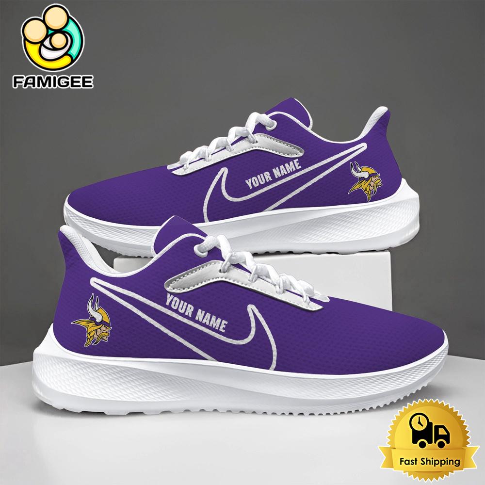NFL Minnesota Vikings Custom Lightweight Running Shoes For Sports Fans NFL Minnesota Vikings Custom Lightweight Running Shoes For Sports Fans