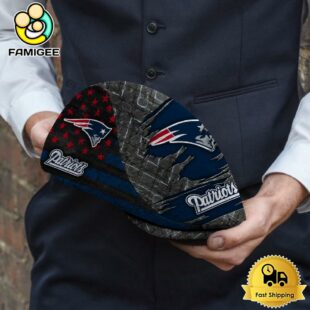 NFL New England Patriots American Flag Custom Jeff Cap