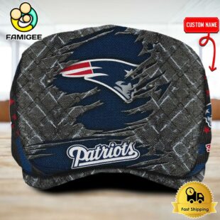 NFL New England Patriots American Flag Custom Jeff Cap