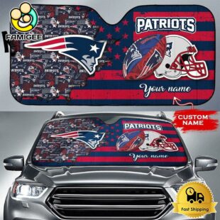 NFL New England Patriots Gridiron Glory Custom Auto Sun Shade