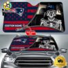 NFL New England Patriots Skeleton Funny Custom Auto Sun Shade