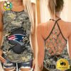 NFL New England Patriots Women’s Camo Custom Criss Cross Back Tank Top