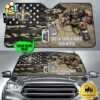 NFL New Orleans Saints Mascot Breaks Through The Line Custom Auto Sun Shade