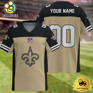 NFL New Orleans Saints New Logo 2025 Custom Football Jersey