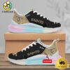 NFL New Orleans Saints Team Logo Custom Women's Rainbow Atmospheric Cushion Running Shoes