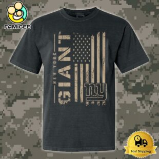 NFL New York Giant Military Appreciation Flag T Shirt