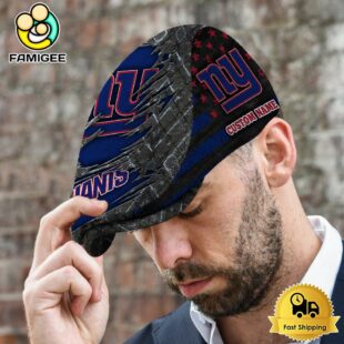 NFL New York Giants American Flag Custom Jeff Cap