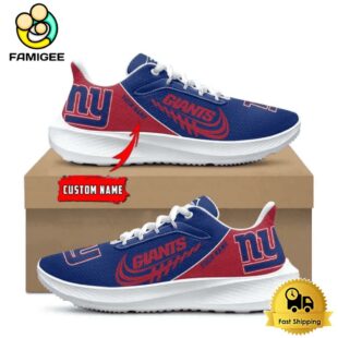 NFL New York Giants Custom Lightweight Running Shoes For Sports Fans