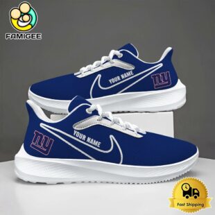 NFL New York Giants Lightweight Custom Fan Running Shoes